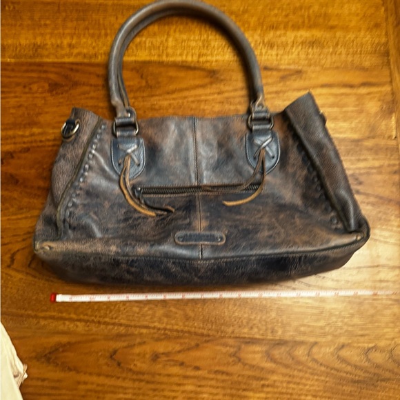 Bed Stu Rockababy satchel- Leather Shoulder Bag - Blue - Picture 4 of 6